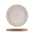GenWare Kava White Stoneware Raw Wall Presentation Plate 20cm