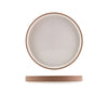 GenWare Kava White Stoneware Raw Wall Presentation Plate 20cm