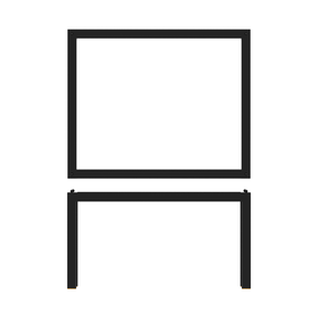 Black Luxor Metal GN1/2 Riser 32.5 x 26.5 x 17cm