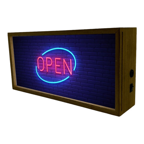 Light Box Open Neon Sign