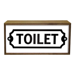 Light Box Toilet Sign