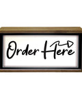 Light Box Order Here Sign