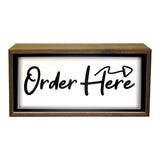 Light Box Order Here Sign