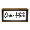 Light Box Order Here Sign