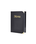 A5 Menu Holder Black 8 Pages