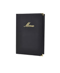 Classic A4 Menu Holder Black 4 Pages