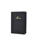 Classic A5 Menu Holder Black 4 Pages