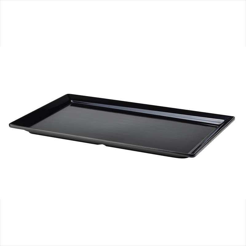Black Melamine Platter GN 1/1 Size 53 X 32cm