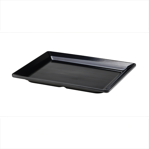 Black Melamine Platter GN 1/2 Size 32 X 26cm