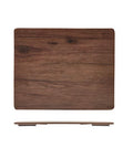 Wooden cutting board on a white background
