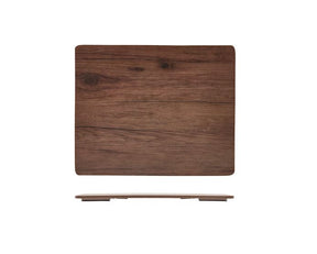 Wooden cutting board on a white background