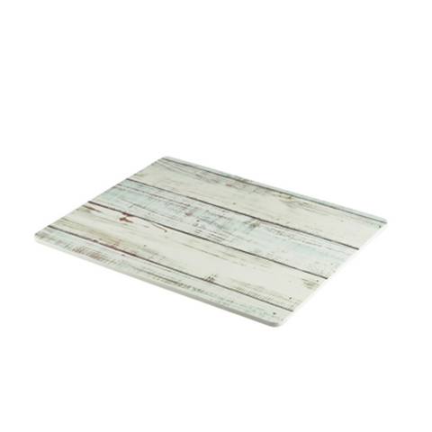 White Wash Wood Effect Melamine Platter GN 1/2