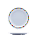 GenWare Melamine Coloured Circles Plate 16cm/ 6.25"