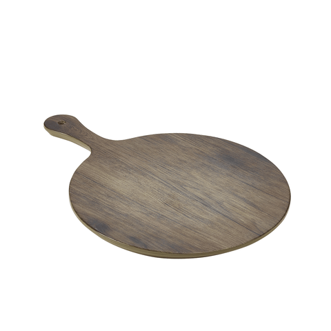 Wood Effect Melamine Paddle Board Round 17"