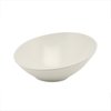 White Melamine Slanted Buffet Bowl 21 x 20 x 10cm