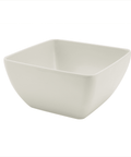 White Melamine Curved Square Bowl 12.5cm