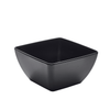 Black Melamine Curved Square Bowl 19cm