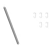 Modular Vertical Pole 5x Metal Hanger + Adapter 149.86cm (59") - Pack 1