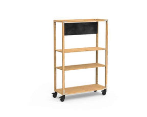 Canvas Natural Bamboo Base Frame With Casters - Pack 1