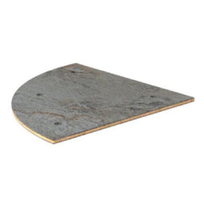 Modular Grey Slate Round BHP Corner Panel with 4 Holes 75cm x 75cm (29.5 x 29.5") - Pack 1