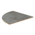 Modular Grey Slate Round BHP Corner Panel with 3 Holes 75cm x 75cm (29.5 x 29.5") - Pack 1