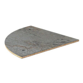 Modular Grey Slate Round BHP Corner Panel with 3 Holes 75cm x 75cm (29.5 x 29.5") - Pack 1