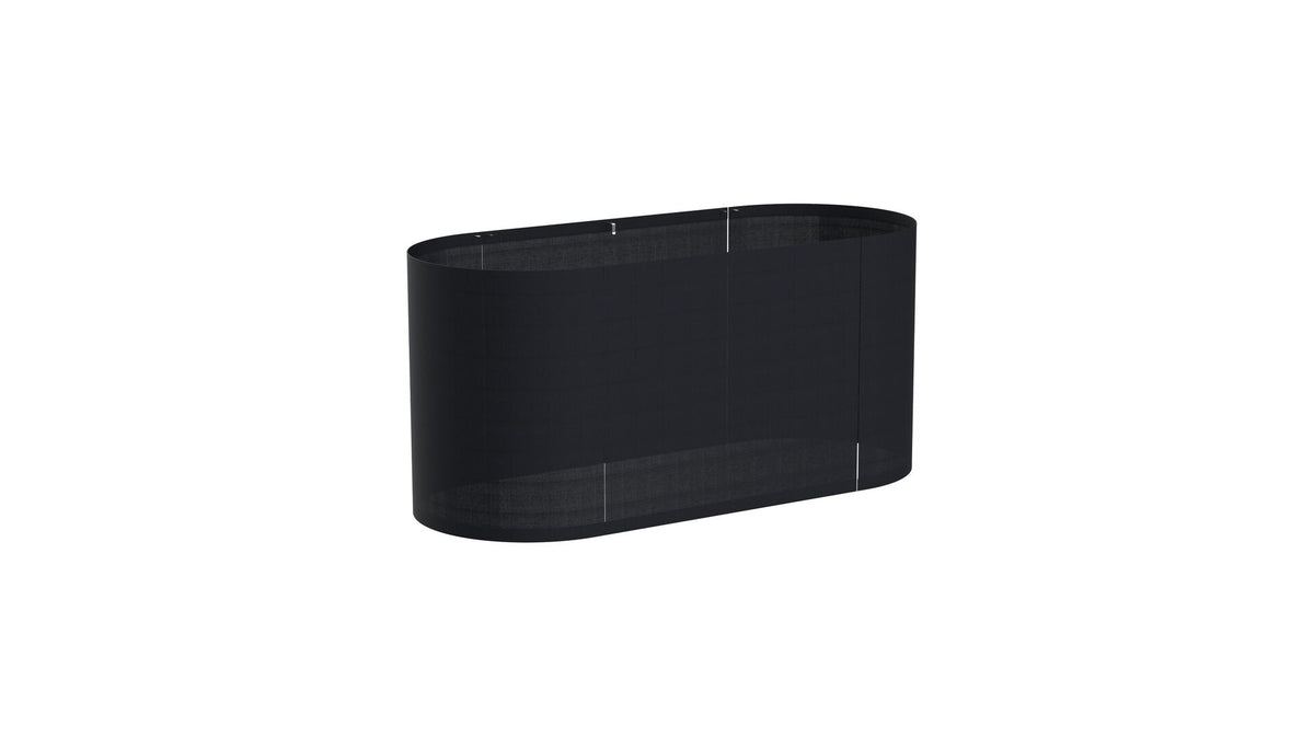 Mogogo Oval Cart Quick Cover Black - Pack 1