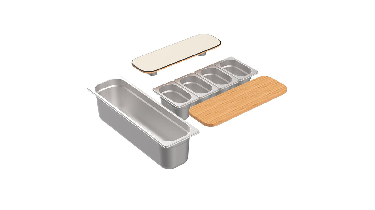 Mogogo Oval Vanilla Cocktail Cart Set - Pack 1