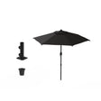 Mogogo_Oval_Black_Umbrella_&_Bracket_- Pack_1