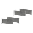 Roll'n Silver-Grey Quick Cover For Service Cart - Pack 1