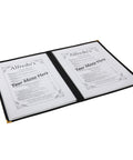American Style Clear Menu Holder - 2 Page