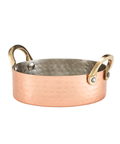 Mini Hammered Copper Plated Casserole Dish 12 x 3.5cm