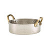 Mini Hammered Stainless Steel Casserole Dish 12 x 3.5cm