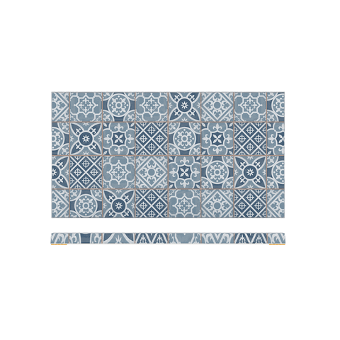 Blue Marrakesh Melamine GN1/3 Slab 32.5 x 17.6cm