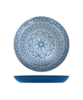 Blue Marrakesh Melamine Bowl 38 x 4.5cm