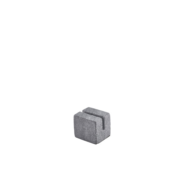 Grey Marble Sign Holder 3 x 2.5 x 2.5cm