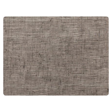 Modern Twist Linen Chocolate Silicone Placemat 30.5 x 40.6cm (12 x 16") - Pack 12