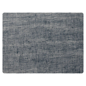 Modern Twist Linen Denim Blue Silicone Placemat 30.5 x 40.6cm (12 x 16") - Pack 12