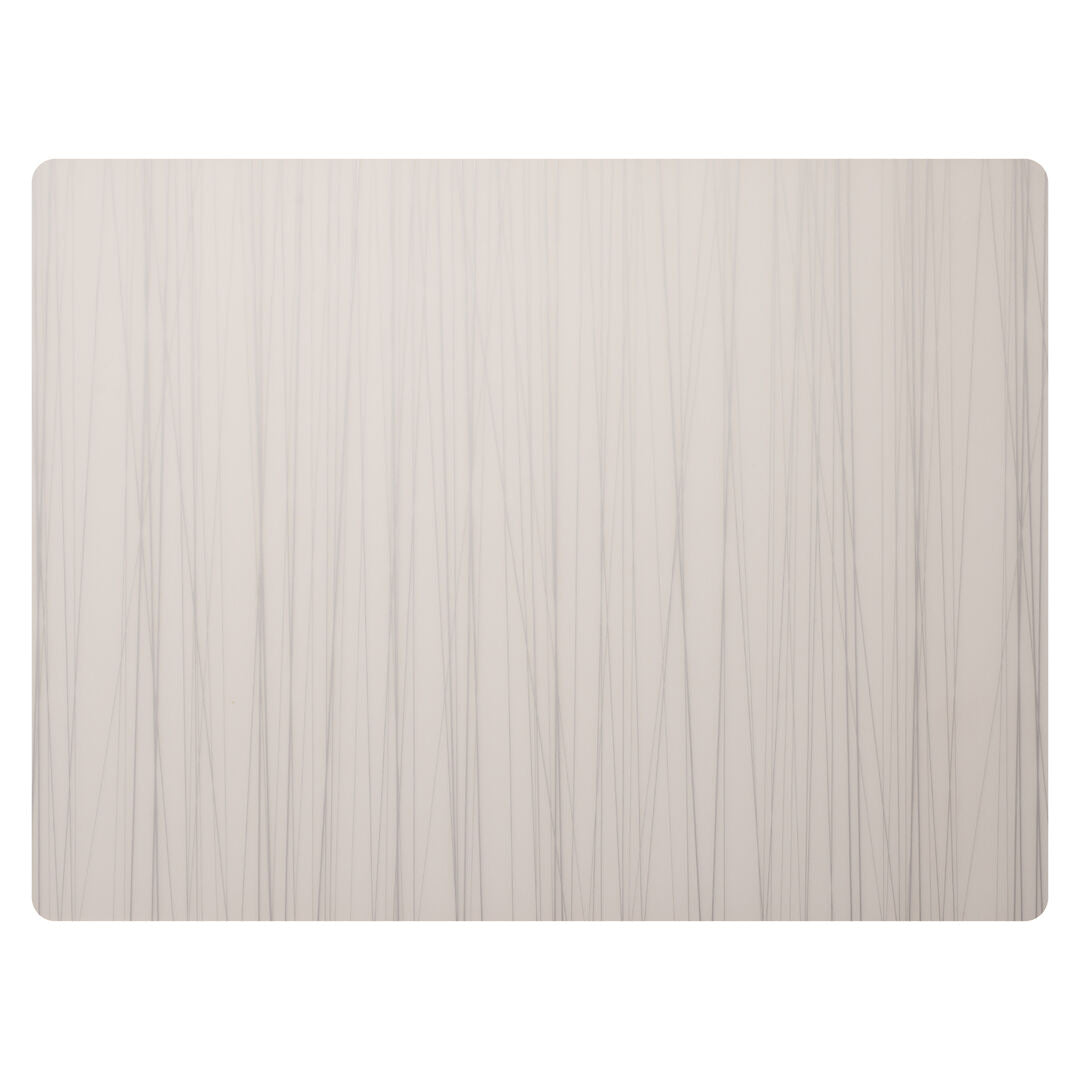 Modern Twist Stream Silver Silicone Placemat 30.5 x 40.6cm (12 x 16") - Pack 12