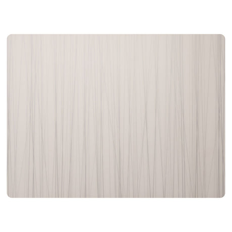 Modern Twist Stream Silver Silicone Placemat 30.5 x 40.6cm (12 x 16") - Pack 12