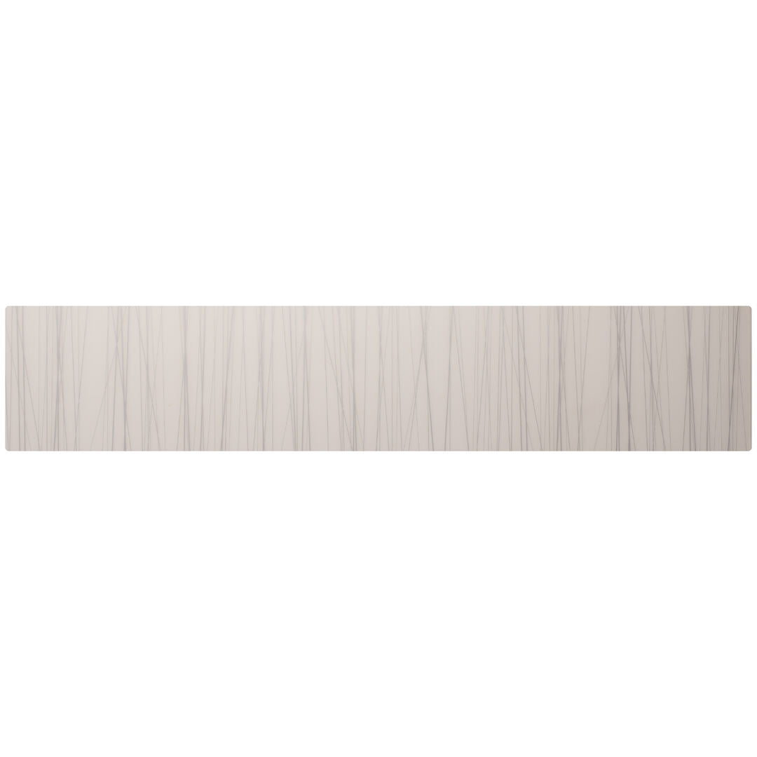 Modern Twist Stream Silver Silicone Table Runner 35.6 x 182.9cm (14 x 72") - Pack 3