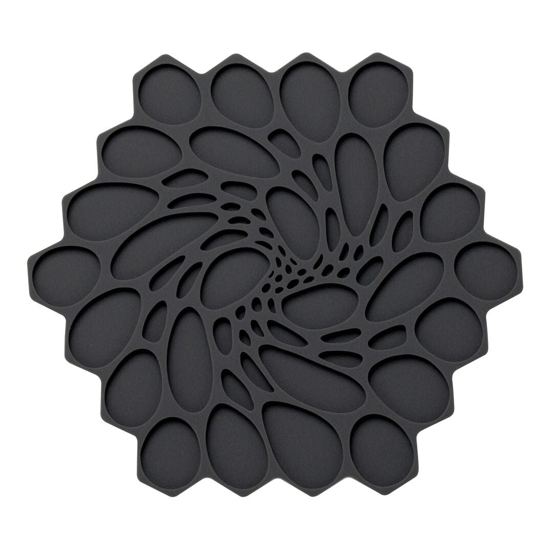 Modern Twist Hive Graphite Trivet 17.8cm (7") - Pack 6