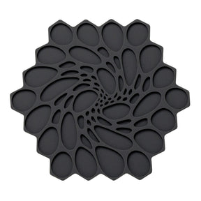 Modern Twist Hive Graphite Trivet 17.8cm (7") - Pack 6