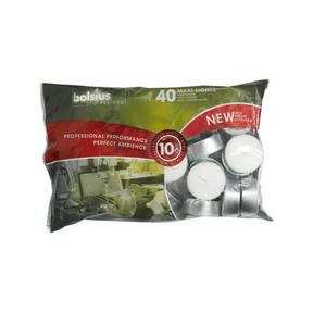 Maxi Tealights 10hr 60mm in a bag of 40
