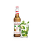 Monin Caribbean Syrup bottle and drink