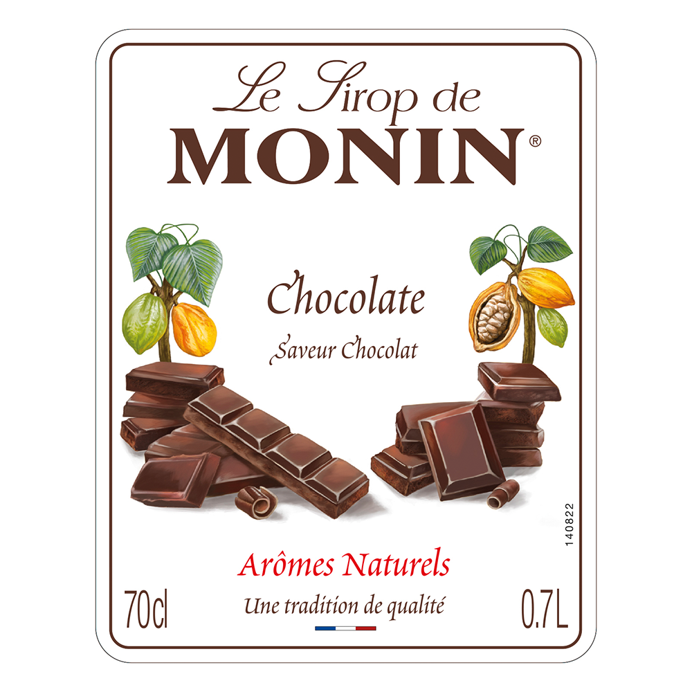 Monin Chocolate Syrup 70cl label