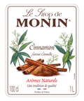 Monin Cinnamon Syrup 1 Ltr label