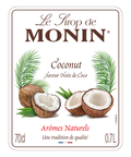 Monin Coconut Syrup 70cl label