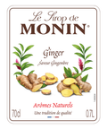 Monin Ginger Syrup 70cl label