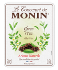 Monin Green Tea Syrup 70cl label